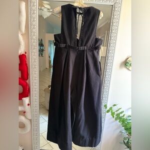 Free People Denim Black Sleeveless Jumpsuit